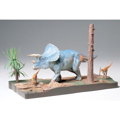 1/35 タミヤ 60104 恐竜 トリケラトプス ジオラマセット : ホビー
