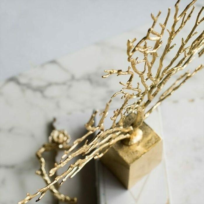 モダン アート ブラスツリー オブジェ 置物 アンティーク オーナメント