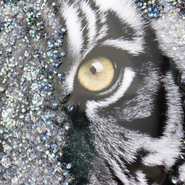 アートフレーム タイガー 虎 クリスタルピクチャー : インテリア北欧