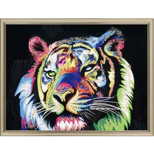 アートフレーム トラ/タイガー/虎 絵画 クリスタルピクチャー