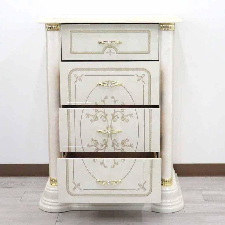 サルタレッリ フローレンス 4段チェストS ナイトテーブル タンス