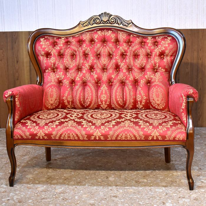 アームソファーヴィンテージ北欧MERITALIA本革赤イタリア