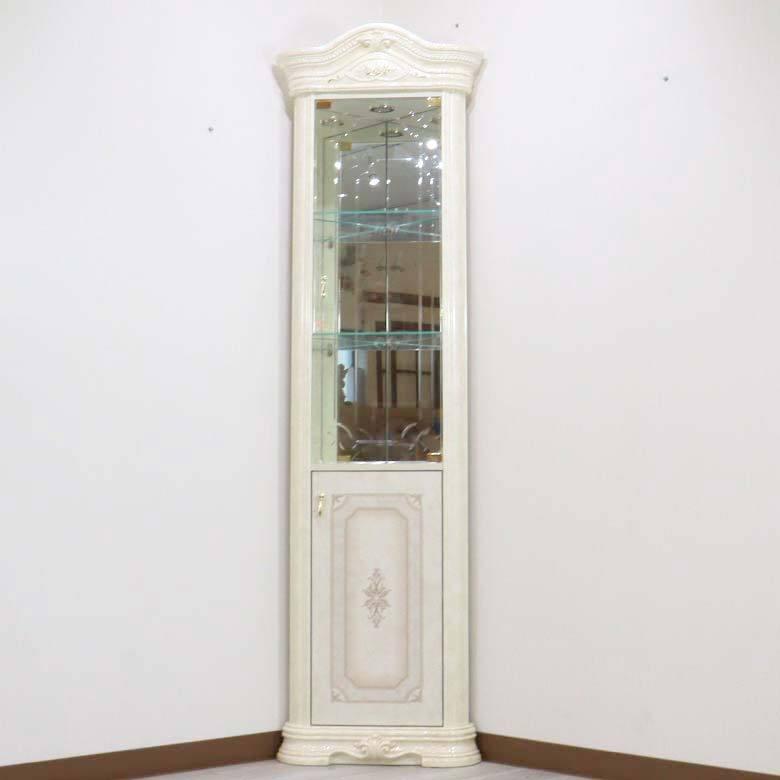 サルタレッリ アマルフィ コーナーキャビネット アイボリー イタリア