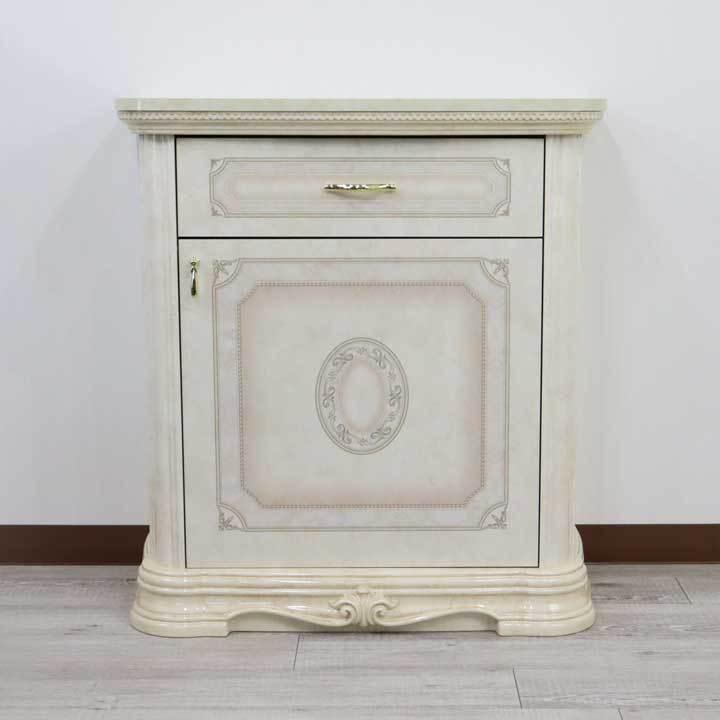 サルタレッリ アマルフィ 4段チェスト アイボリー イタリア 収納家具