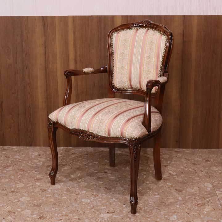 ③猫脚☆エレガント☆ヨーロピアン☆ピンクストライプ布張り