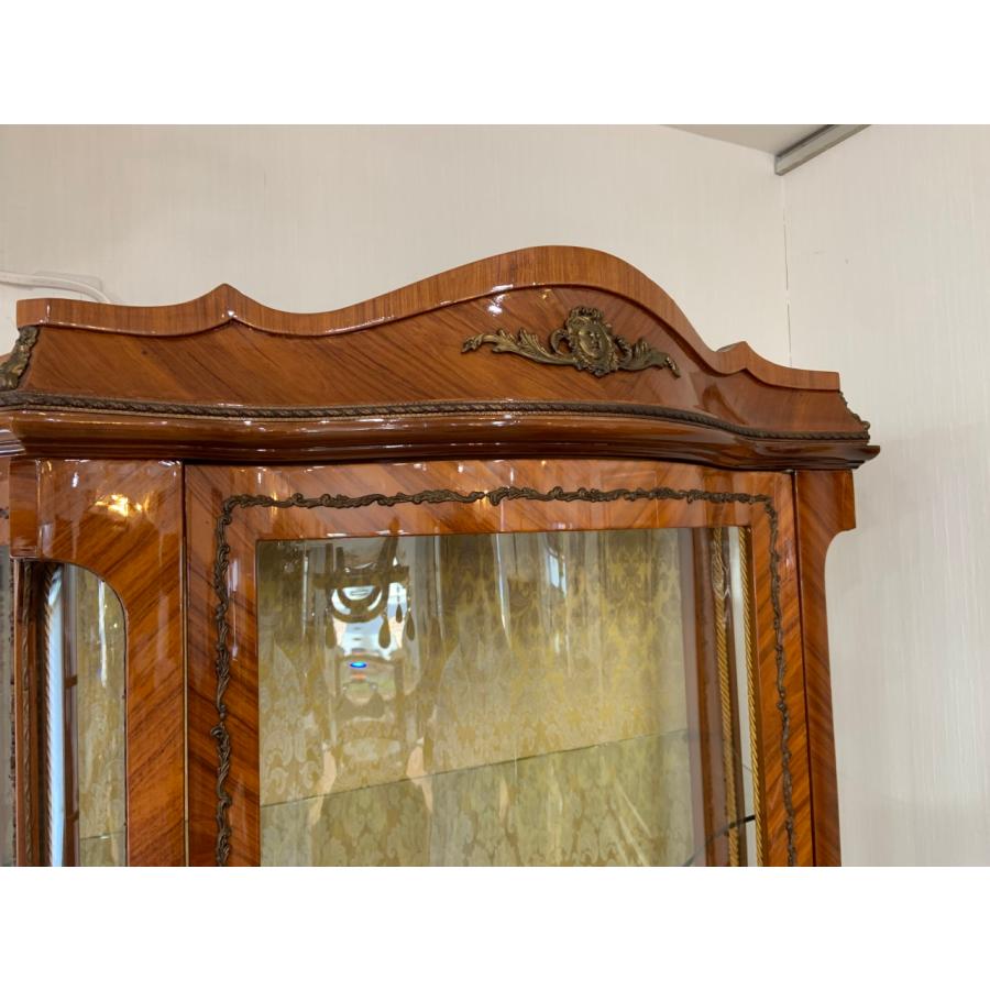 ガレージセール イタリア アンティーク キャビネット 192cm カップ