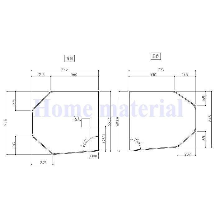 TOTO お風呂のふた 風呂ふた 断熱2枚割りフタ（1600） 組みふた 外寸