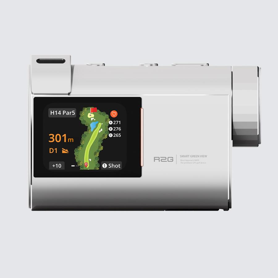 R2G レーザー距離計 MATE HYBRID ホワイト ゴルフ レーザー 距離 計測