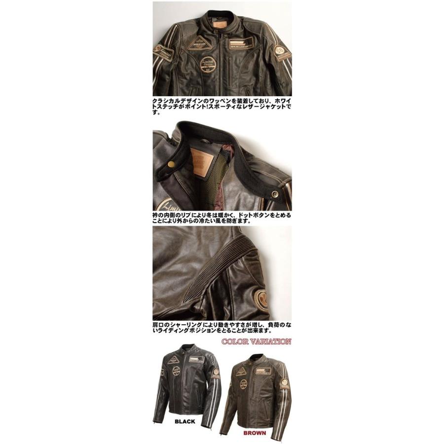 DEGNER デグナー ヴィンテージ レザー ジャケット 14WJ-1 ブラック/L