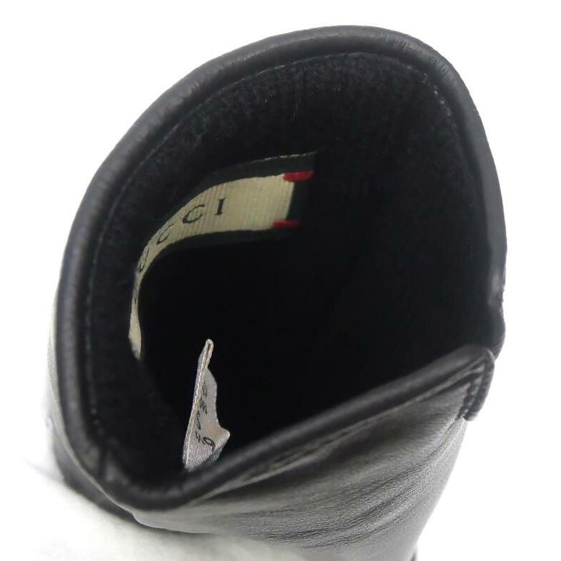 GUCCI（グッチ） レザーグローブ 手袋 GGロゴ 黒(66442) : 堀田商事