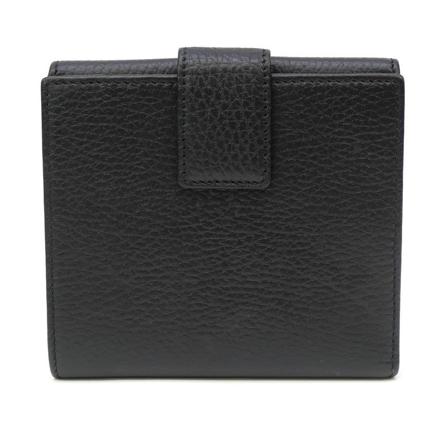 GUCCI（グッチ） GUCCI GGマーモント 二つ折り財布 456122 黒 レザー