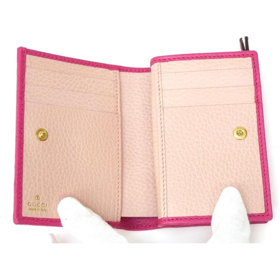 GUCCI（グッチ） ダブルGバイカラースモールウォレット 二つ折り財布