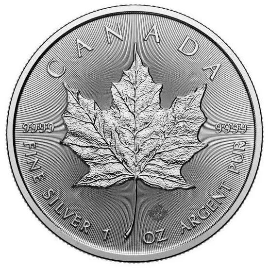 2024年】メイプルリーフ銀貨 1oz 5枚セット クリアケース入り メープル