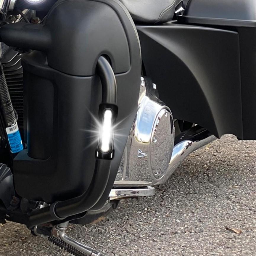 HOGWORKZ エンジンガード用LEDライト ブラック