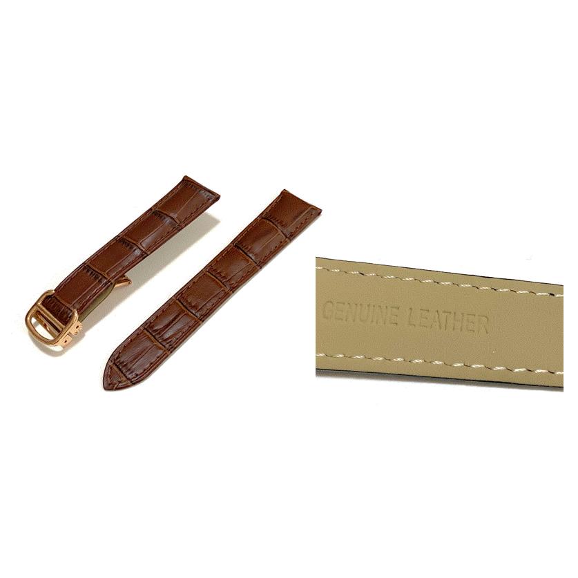 mimi カルティエ タンク 交換用本革ベルト For カルティエ タンク 本革