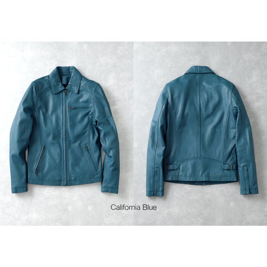 革ジャン メンズ ブランド 襟付き 羊革 本革 柔らかい ライダース