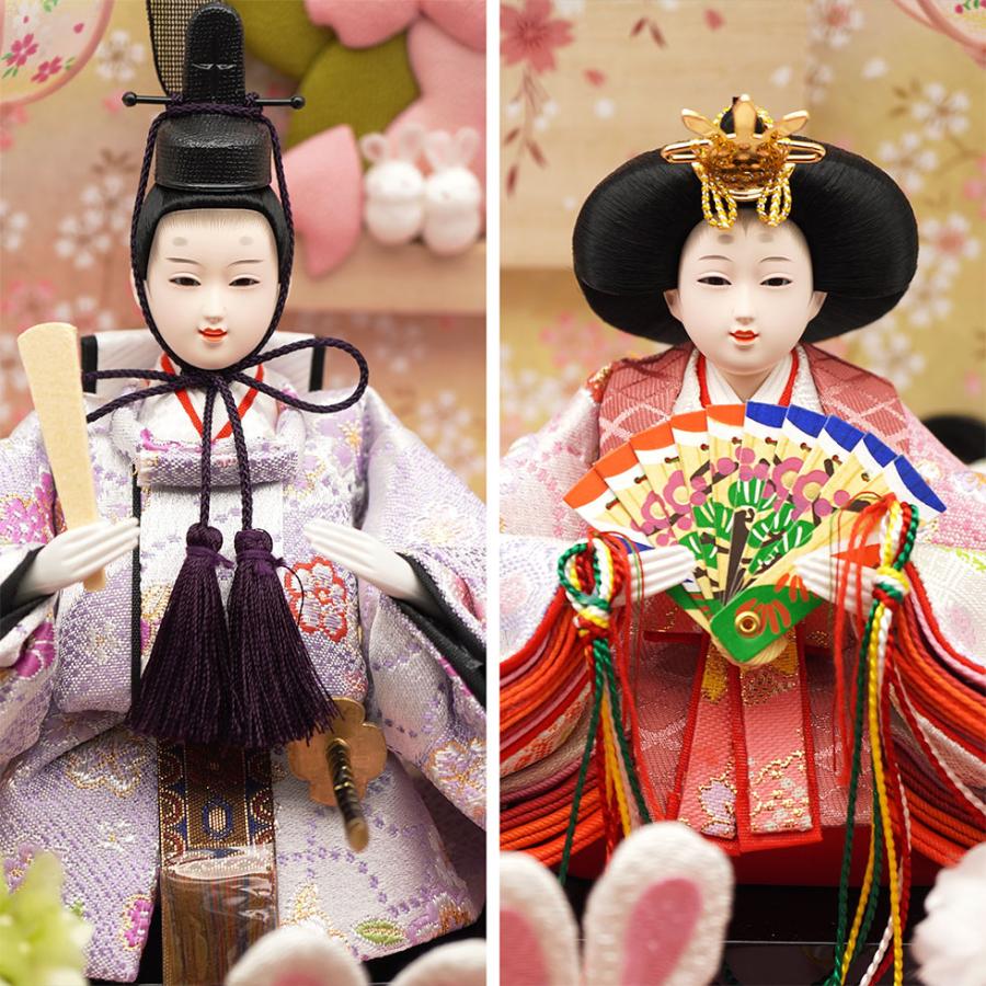 久月 久月作 おひなさま 親王飾り ケース入り ナチュラル系 雛人形