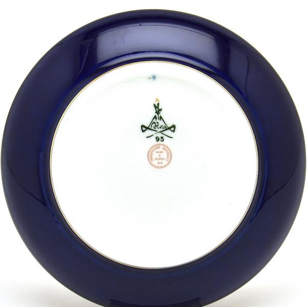 セーブル コーヒーカップ カラーブル 24K金彩(No.72) ファットブルー