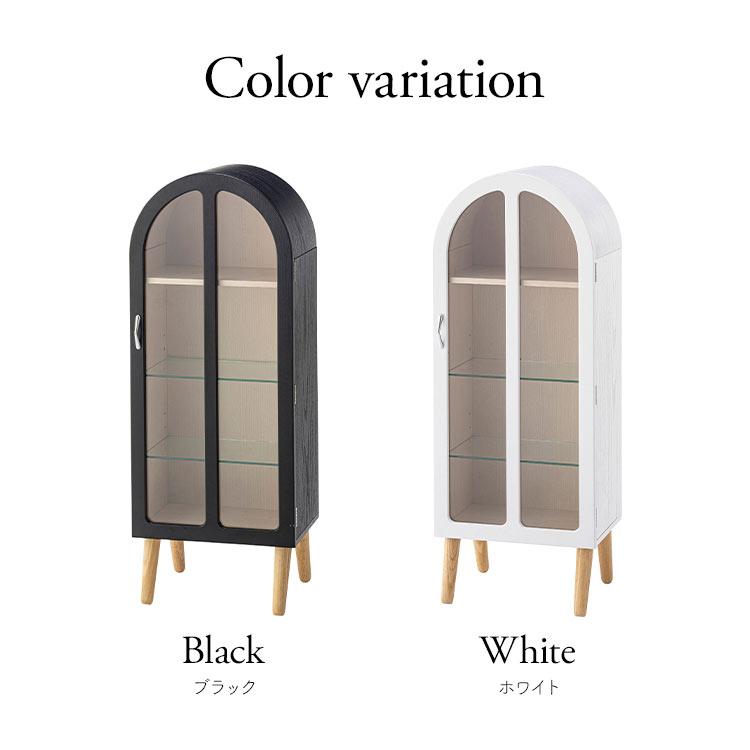 東谷 コレクションシェルフ 収納棚 扉付き ラック 4段 高さ調節