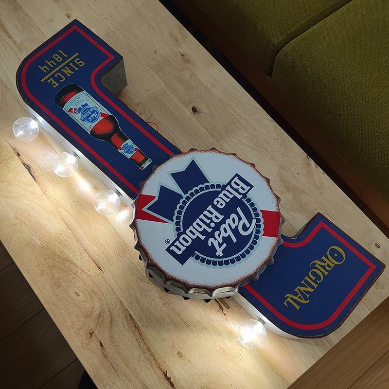 アメリカン レトロ 電飾看板 お酒 Pabst Blue Ribbonマーキーサイン