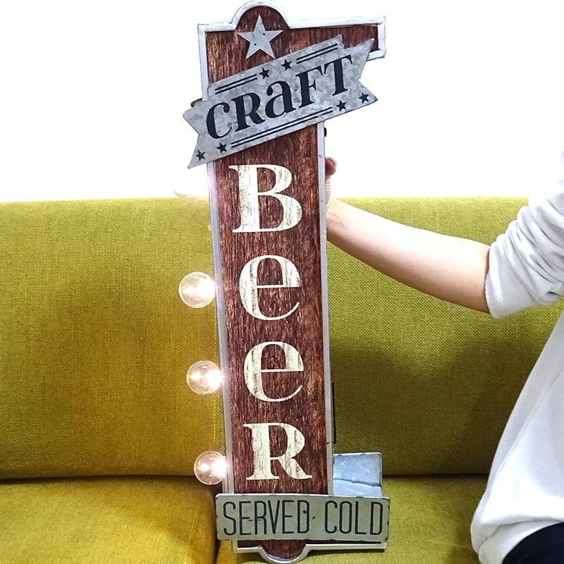 マーキーサインライト BEER ガレージ 看板 ガレージグッズ 電飾看板