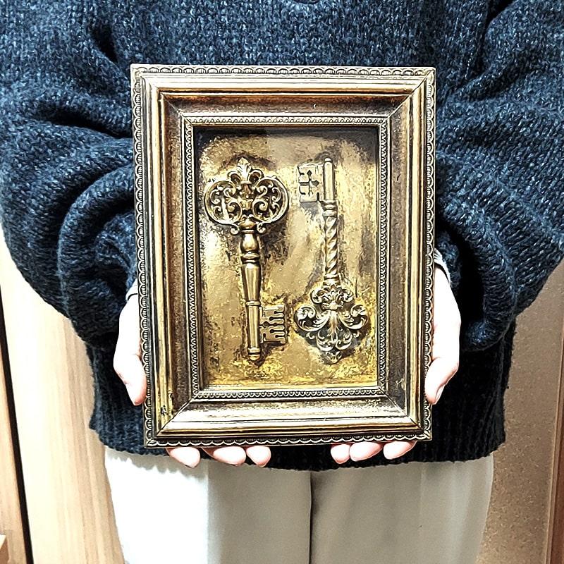 壁飾り ウォールデコ ロイヤルサロン KEY アンティーク 鍵 雑貨