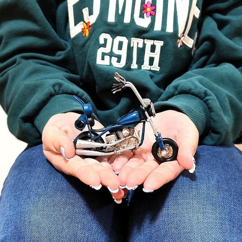 アメリカン レトロ ヴィンテージ バイク チョッパー レトロ ネイビー