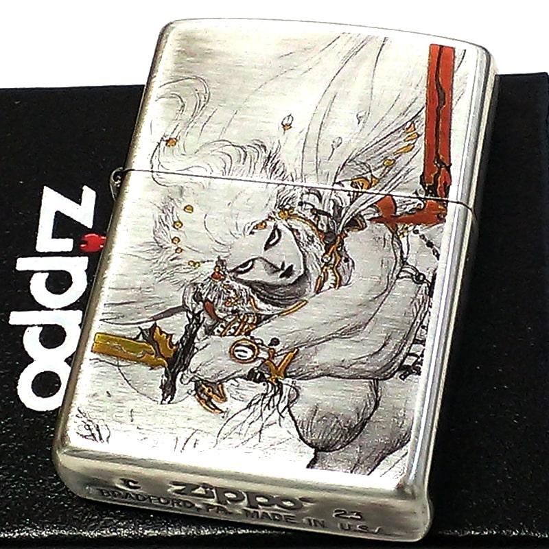 ZIPPO（ジッポー） ツインソード 天野喜孝 アンティーク 銀いぶし