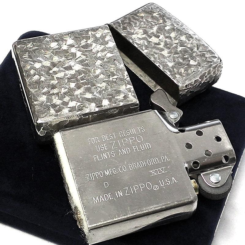 ZIPPO（ジッポー） 純銀 スターリングシルバー 一点物 手彫り 5面彫刻