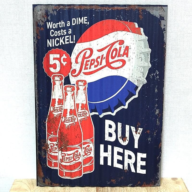 ペプシコーラ ペプシ レトロ 1962 琺瑯ドアプッシュ 扉 ペプシコーラ