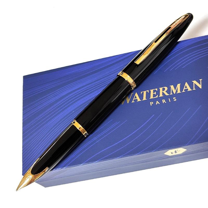 WATERMAN（ウォーターマン） 万年筆 中字 カレン ブラック・シーGT