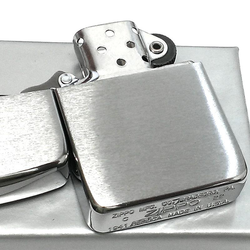 ZIPPO（ジッポー） ライター 1941 復刻レプリカ シルバー シンプル