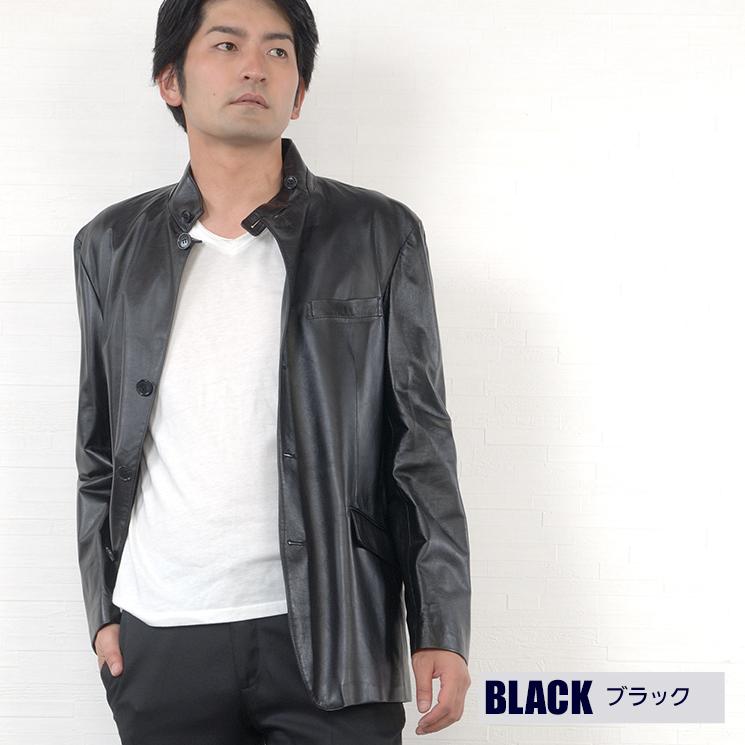 本革 ソフト ラム レザー ジャケット 本皮 ソフトラム メンズ シングル