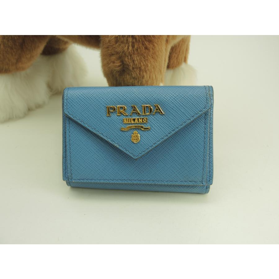 SAFFIANO（PRADA） プラダ ミニウォレット メタルロゴ サフィアーノ