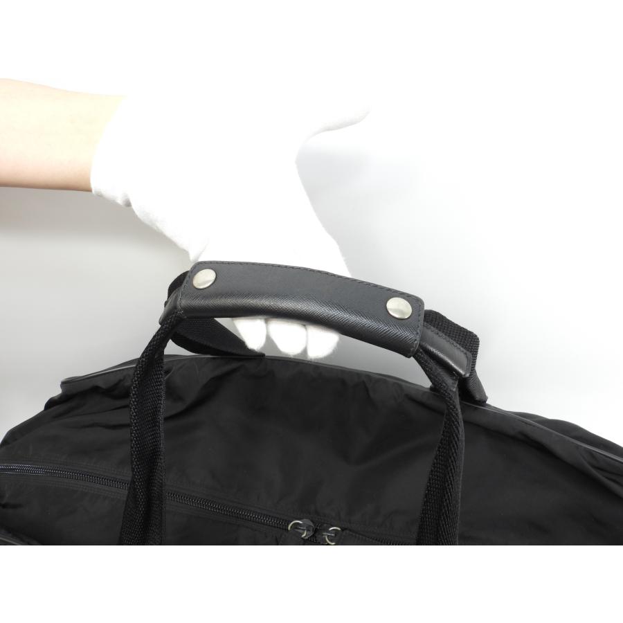 PRADA（プラダ） s付ボストンバッグ大 ナイロン 黒 トラベル 旅行用