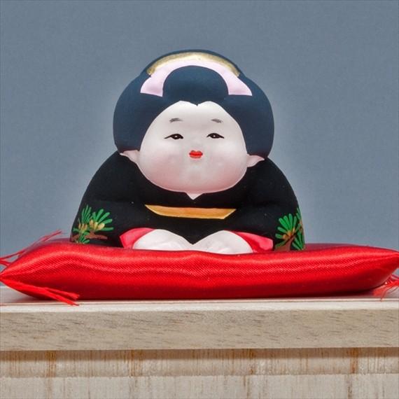 博多人形 【三福三 (さんぷくさん）お福さん】 三体のお茶目で可愛いお