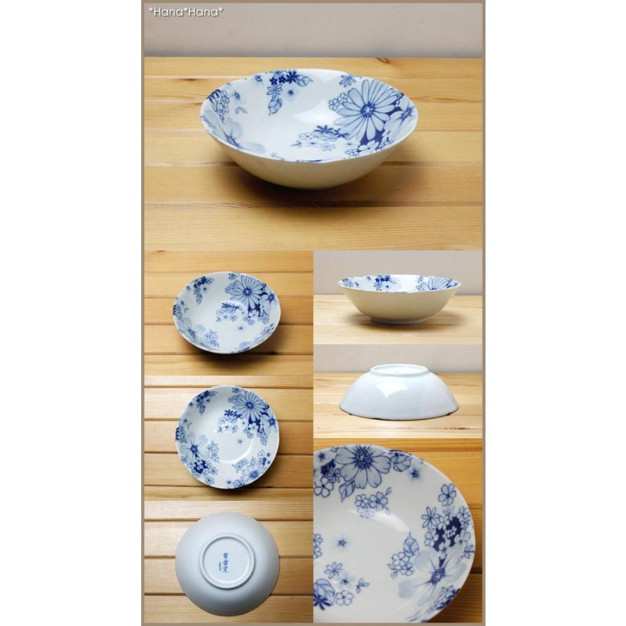 食器 美濃焼 鉢 フルーツ小鉢 13.5cm ボウル サラダボウル 花柄