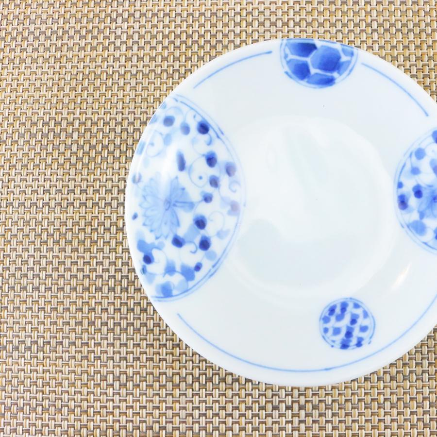 小皿 美濃焼 丸皿 花伊万里UK 3寸皿（5枚セット） 醤油皿 薬味皿 和柄