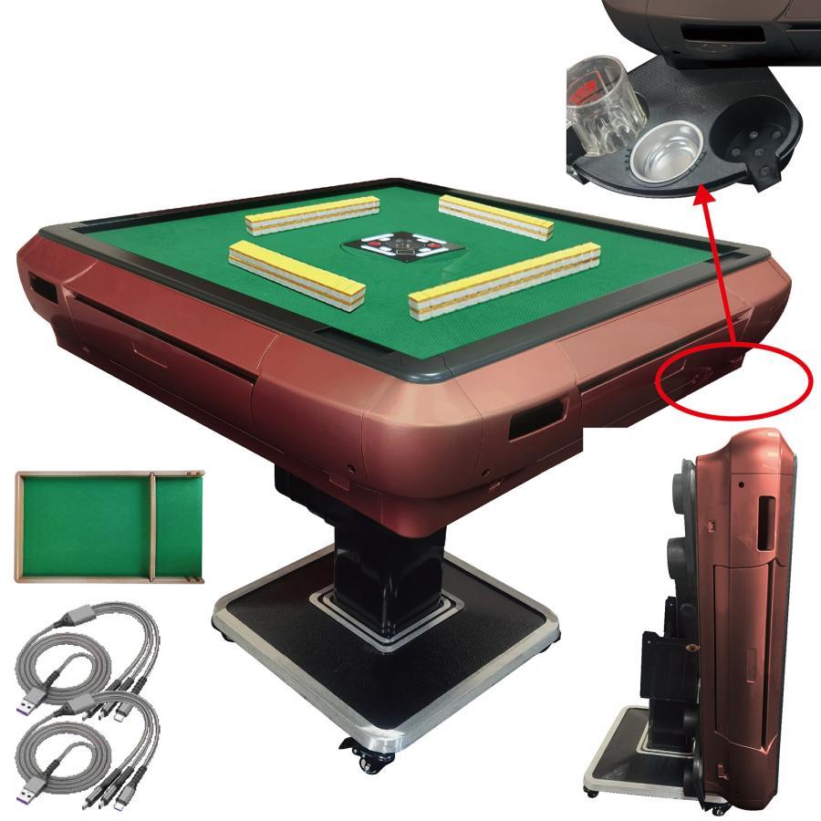 全自動麻雀卓 家庭用 折りたたみ 麻雀卓 全自動卓33mm ワインレッド