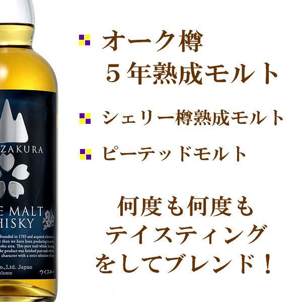 ウイスキー ギフト プレゼント 安積蒸留所 山桜 ピュアモルト PURE