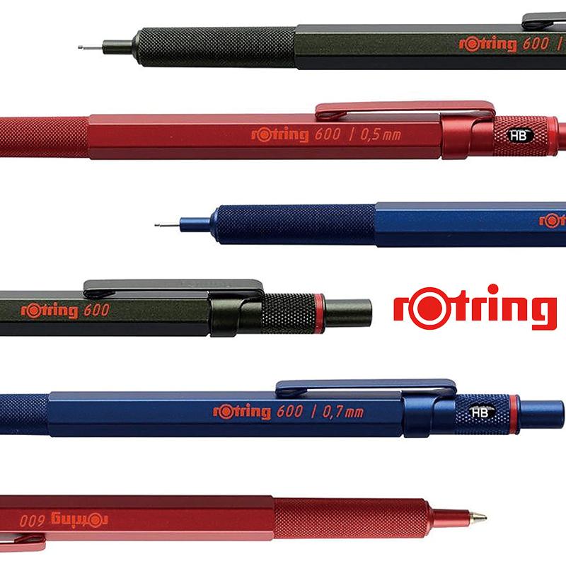 ロットリング rOtring 600 油性 ボールペン ノックタイプ 中字 : 印鑑