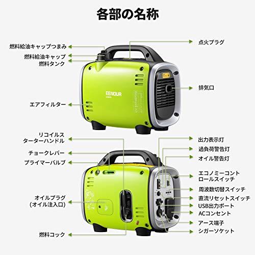 EENOUR インバーター発電機 GS950i