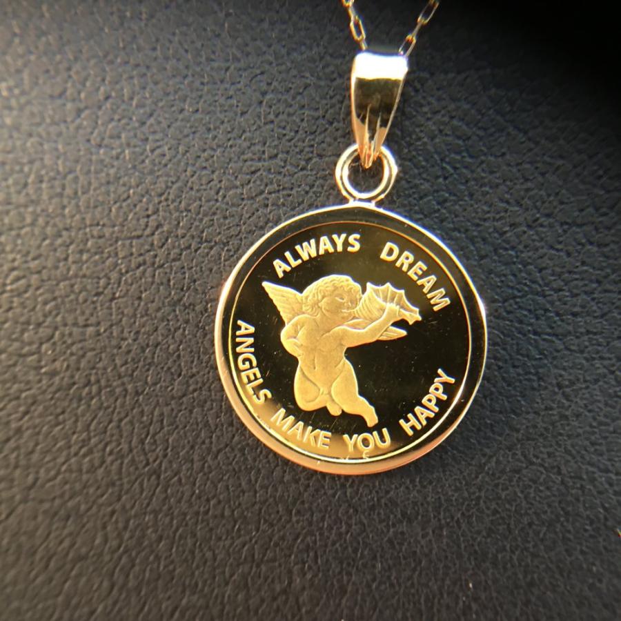 純金 K24 エンジェル 1/25oz ペンダントップ 天使 レディース メンズ