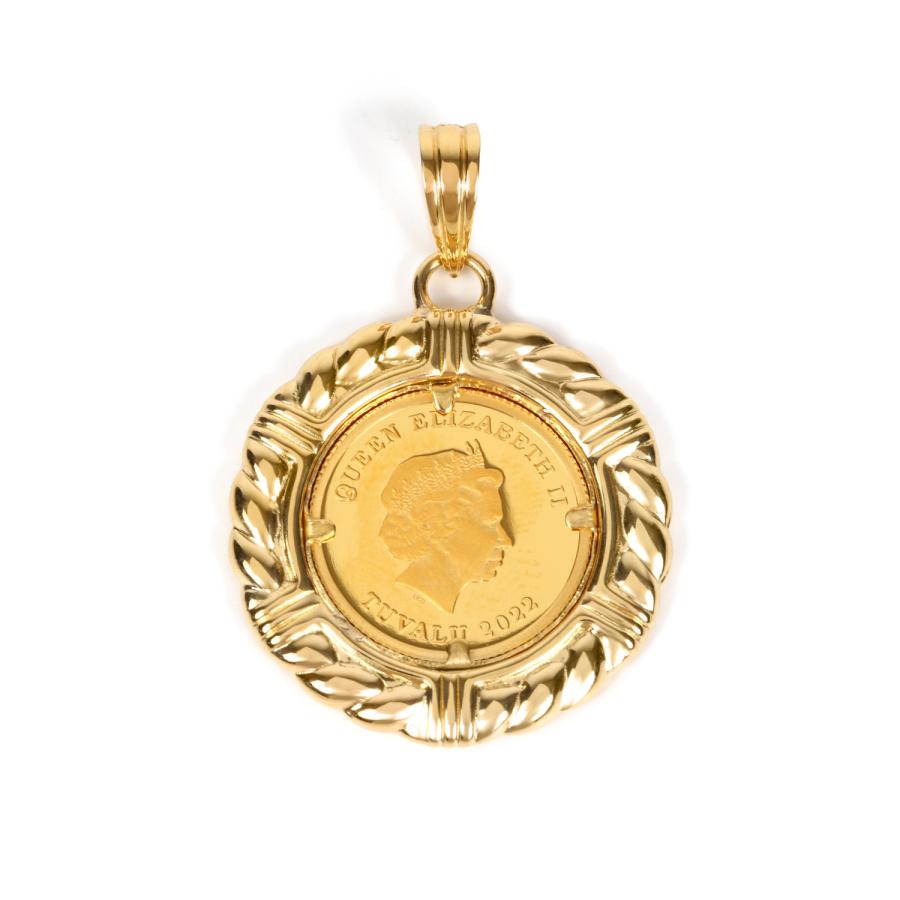 純金 エンジェル 天使 1/25oz 金貨 コイン ペンダントトップ ゴールド