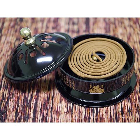 台湾で買ってきたコイル専用香炉 般若心経香炉 ブラック ポスト投函便