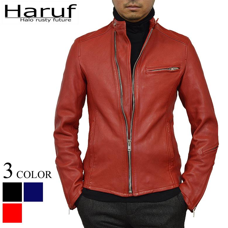 Haruf（ハルフ） ライダースジャケット レザージャケット 革ジャン