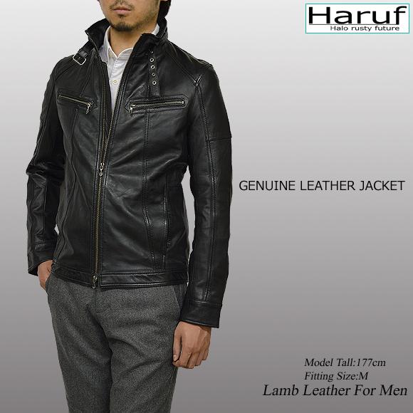 Haruf（ハルフ） レザージャケット ライダースジャケット メンズ 本革