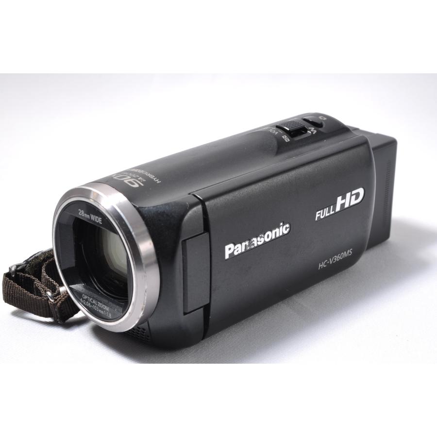 極上品】 PANASONIC HC-V360M ブラック HDビデオカメラ V360M 16GB 高