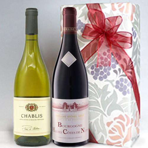赤白 ワインセット 紅白 シャブリ & オート コート ド ニュイ 高級村名