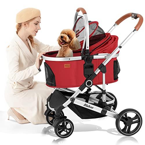 Blahoo ペットカート 分離型 ペット用 バギー 4輪 ワンタッチ ペット
